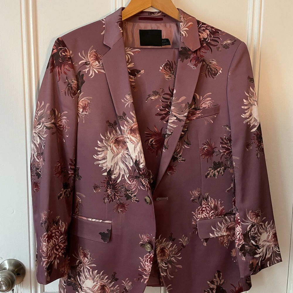 ASOS Floral Mauve Blazer